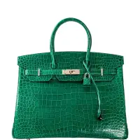 2011 Hermès Birkin 35 Vert Emerald Porosus Crocodile Palladium Hardware | NY 🇺🇸