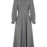 ISADORA GREY HERRINGBONE DRESS | London 🇬🇧