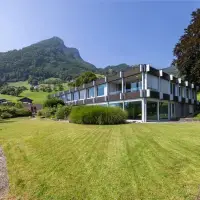 Modern Architectural Icon With Park Garden & Indoor Pool | Gersau, Schwyz 🇨🇭