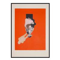 Francis Bacon, "Triptych" (Center), lithograph in colors on paper, signed, of 1983 | Paris 🇫🇷