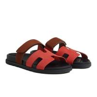 HERMES CHYPRE Sandal Rouge Cinetique / Gold | Bangkok 🇹🇭