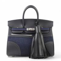 HERMÈS BIRKIN 25CM CABAN/BLEU NUIT GO TEAM SWIFT/FEUTRE PHW | London 🇬🇧