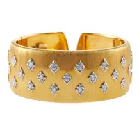 MARIO BUCCELLATI CLASSIC CUFF DIAMOND GOLD BRACELET | Palm Beach, FL 🇺🇸