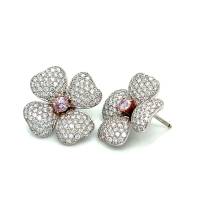 PINK & WHITE DIAMOND EARRINGS (GIA CERTIFICATE) | Central 🇭🇰