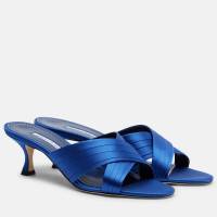 MANOLO BLAHNIK Viera 50 satin mules | Munich 🇩🇪