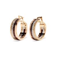 BOUCHERON Quatre Classique Hoop Earrings, 18k Mixed Gold & Diamonds | Dubai 🇦🇪