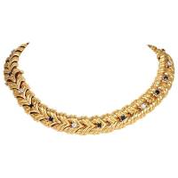 Van Cleef & Arpels Vintage Gold, Diamond and Sapphire Convertible Necklace | London 🇬🇧