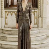 CARMEN DRESS Crafted from Metallized Sequin Jersey Fabric | Istanbul 🇹🇷