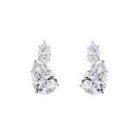 Platinum and 7.55ctw Fancy Cut Diamond Stud Earrings | London 🇬🇧