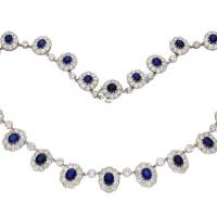 Burmese Sapphire & Diamond Necklace/tiara, Circa 1920 | London 🇬🇧