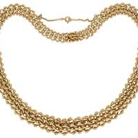 Woven Gold Necklace, French, Circa 1940 | London 🇬🇧