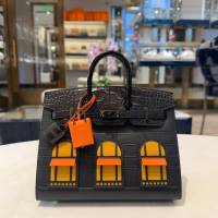 Hermès "Midnight" Faubourg Birkin Sellier 20 Noir Matte Alligator So Black Hardware Limited Edition | FL 🇺🇸