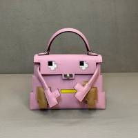 Hermès Mauve Sylvestre Picto Kelly Doll Epsom Palladium Hardware Limited Edition | FL 🇺🇸
