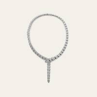 BVLGARI Serpenti Viper White Gold Diamond Necklace 348165 | FL 🇺🇸