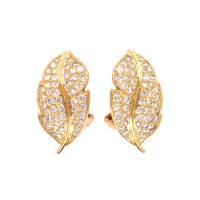 Van Cleef & Arpels Vintage Gold and Diamond Leaf Earclips | London 🇬🇧