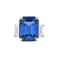 Platinum, 19.39ct Ceylon Sapphire and Diamond Ring | London 🇬🇧