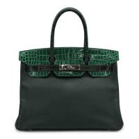 HERMES BIRKIN 30 PATCHWORK VERT FONCE CROCODILE POROSUS 2018 | London 🇬🇧