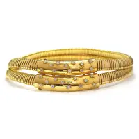 VAN CLEEF & ARPELS RETRO YELLOW GOLD TUBOGAS CHOKER NECKLACE | London 🇬🇧