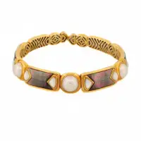 MARINA B MOTHER OF PEARL CHOKER NECKLACE | London 🇬🇧