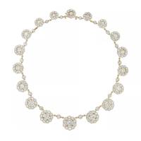 An Important Victorian Diamond Cluster Necklace | London 🇬🇧