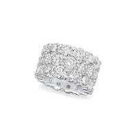 13.81cts Three Row Diamond Wave Ring | Kent 🇬🇧