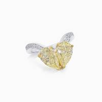 4.04ct Yellow Diamond Two Stone Ring | Kent 🇬🇧