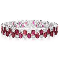 25.25 Carat Ruby & Diamond Bracelet | IN 🇺🇸