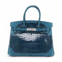 HERMÈS Birkin Ghillies 30 Colvert Shiny Porosus Crocodile X (2016) | Singapore 🇸🇬