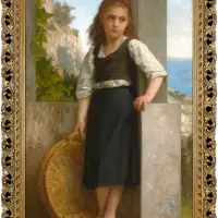 La Fille Du Pêcheur By William Bouguereau | Louisiana 🇺🇸