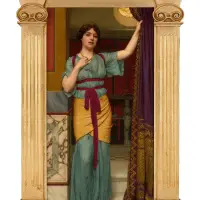 A Pompeian Lady In Blue By John William Godward | Louisiana 🇺🇸