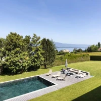 Villa Contemporaine à Cologny Avec Vue Sur Le Lac Et Le Jura | Cologny, Genève 🇨🇭