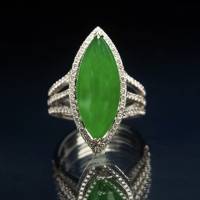 Myanmar Jade and Diamond Ring | Central 🇭🇰