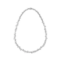 SUZANNE KALAN BOLD DIAMOND BAGUETTES NECKLACE | Dubai 🇦🇪