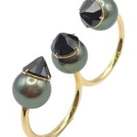 TASAKI Refined Rebellion Luxe Double Finger Ring/RNB-4433/K18YG | Tokyo 🇯🇵