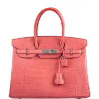 Hermès Birkin 30 Matte Bougainvillier Alligator Palladium Hardware | NY 🇺🇸
