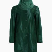 Giorgio Armani  Shearling-Trim Calf Hair Slim-Fit Coat | NY 🇺🇸