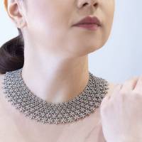 PASQUALE BRUNI Loto Fiorito Necklace in White Gold & Diamond | Turin 🇮🇹