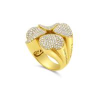 PASQUALE BRUNI 4Love ring in yellow gold and diamonds | Turin 🇮🇹
