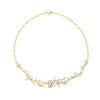 ALFIERI & ST. JOHN Foglie necklace with diamonds, 1.30 ct | Turin 🇮🇹