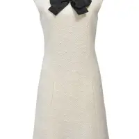 Chanel White Bow-Embellished Sleeve Shift Dress | Central 🇭🇰