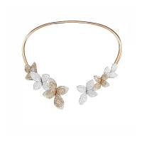 PASQUALE BRUNI GIARDINI SEGRETI 18K WHITE AND ROSE GOLD FLOWER COLLAR NECKLACE | NY 🇺🇸