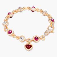 Burmese Ruby and Diamond Charm Bracelet with Heart Charm | Central 🇭🇰