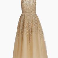 Oscar de la Renta Illusion Fern Embroidered Cocktail Dress | NY 🇺🇸