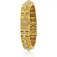 Van Cleef & Arpels - 1940's 18K Yellow Gold Vintage Retro Diamond Wrist Watch | FL 🇺🇸
