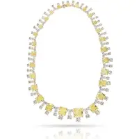 Platinum & 18K Yellow Gold Necklace with GIA-Certified Fancy Yellow Diamonds - 94.65 Carat Total Weight | FL 🇺🇸
