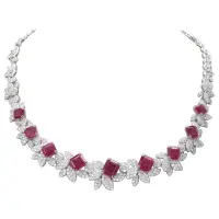 RUBIES & DIAMONDS "ARIANA" NECKLACE | Antwerpen 🇧🇪