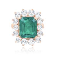 BRILLIANT CUT DIAMONDS & EMERALD "SPLENDID " RING | Antwerpen 🇧🇪